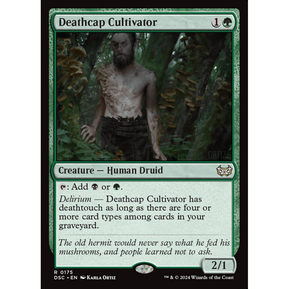 Deathcap Cultivator, 175, rare, Magic: The Gathering, Duskmourn: House of Horror