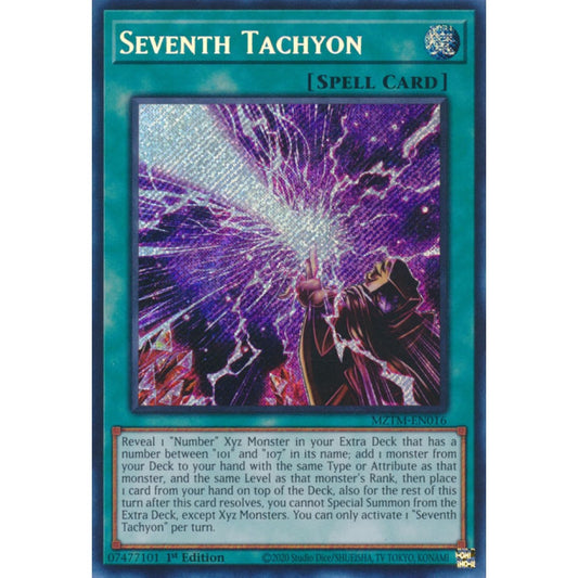 Seventh Tachyon MZTM-EN016 Secret Secret Rare Yu-Gi-Oh Maze of the Master in Art