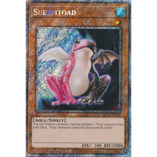 Substitoad RA03-EN197 QCR Quarter Century Secret Rare Yu-Gi-Oh Quarter Century Bonanza in Art