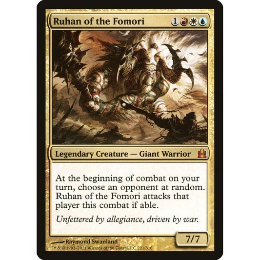 Ruhan of the Fomori mythic 221 Magic the Gathering Commander 2011