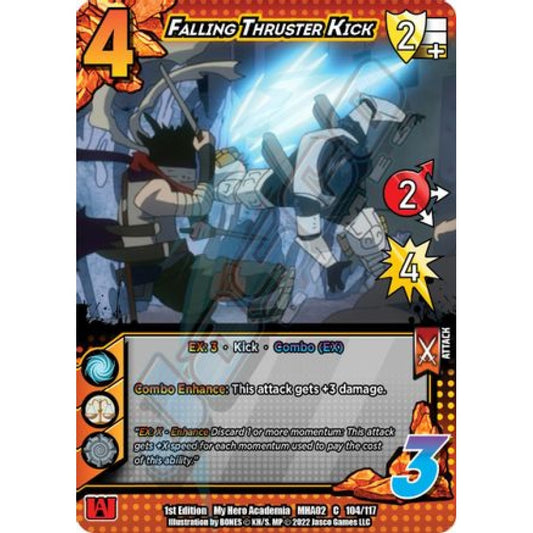 Falling Thruster Kick, 104/117, C, UniVersus, MHA02 Crimson Rampage