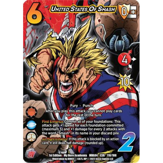 United States of Smash, 110/108, XSR, UniVersus, MHA04 League of Villains
