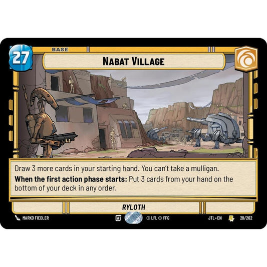 Nabat Village, R, JTL 028), Star Wars Unlimited