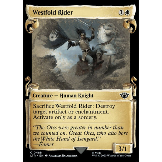 Westfold Rider, common, 488, Magic the Gathering, The Lord of the Rings: Tales of Middle-earth