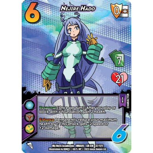 Nejire Hado, 37/122, XR-CH, UniVersus, MHA05 Undaunted Raid