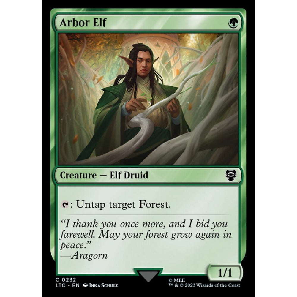 Arbor Elf, common, 232, Magic the Gathering, Tales of Middle-earth Commander