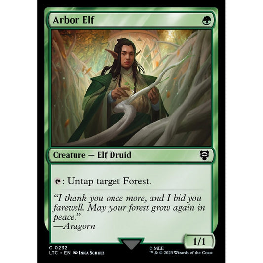 Arbor Elf, common, 232, Magic the Gathering, Tales of Middle-earth Commander