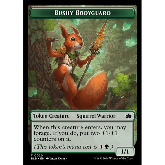 Bushy Bodyguard, 20, common, Magic: The Gathering, Bloomburrow