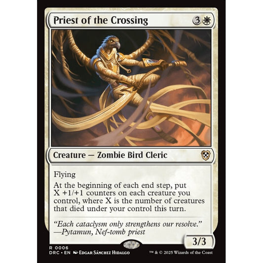 Priest of the Crossing, 6, rare, Magic: The Gathering, Aetherdrift Commander