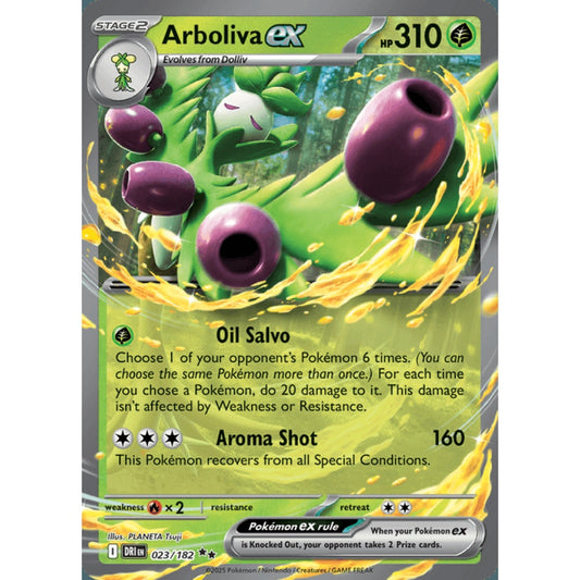 Arboliva ex Double Rare 023/182 Pokemon Card Game Destined Rivals