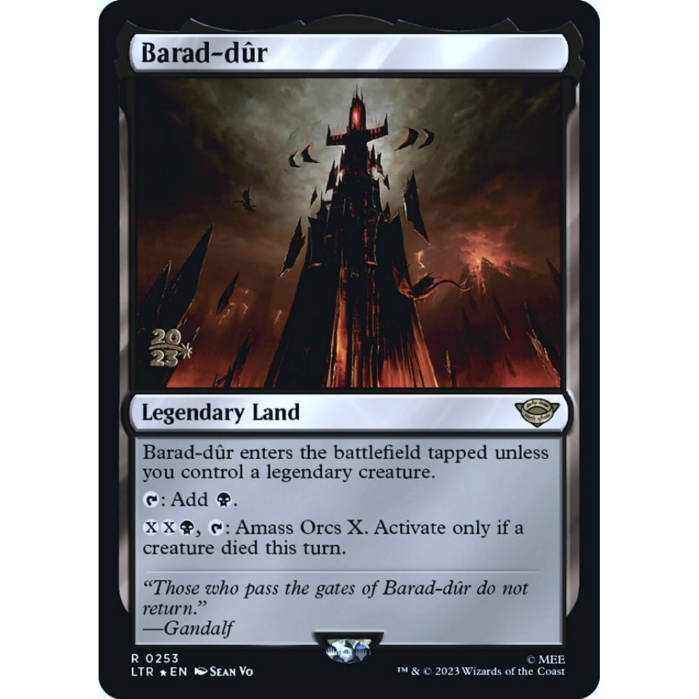 Barad-dûr rare 253s Magic the Gathering Tales of Middle-earth Promos