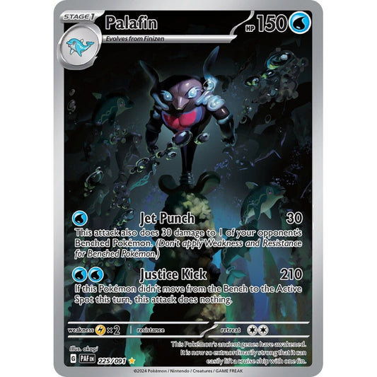 Palafin Illustration Rare 225/091 Pokemon Card Game Paldean Fates