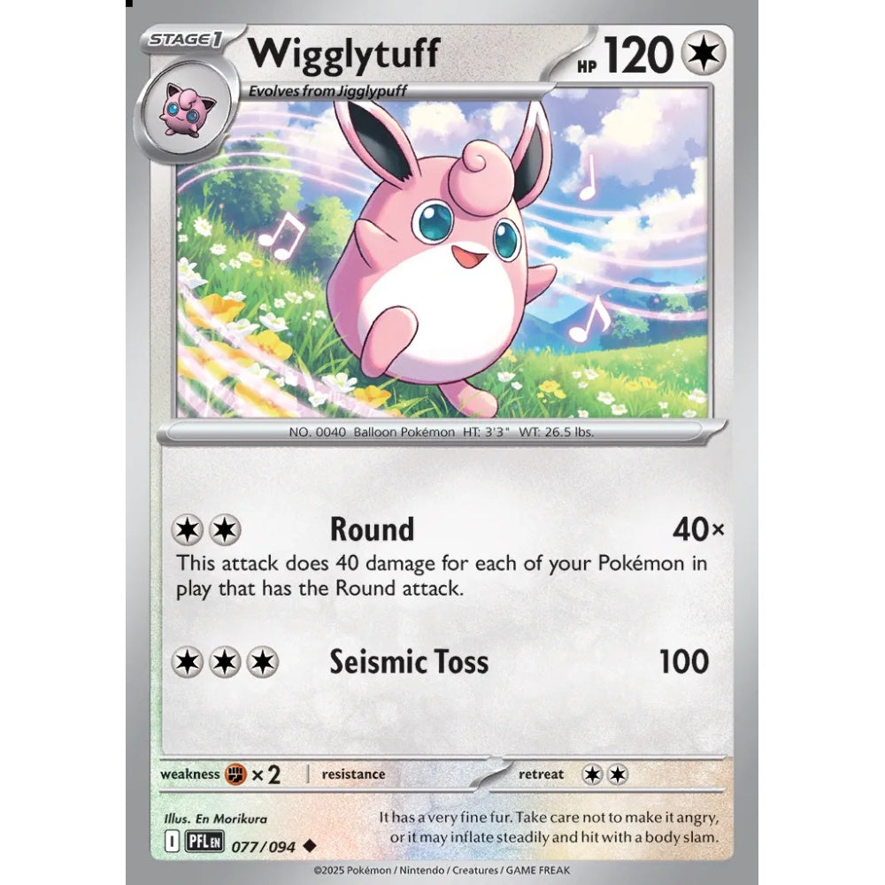 Wigglytuff Uncommon 077/094 Pokemon Card Game Phantasmal Flames