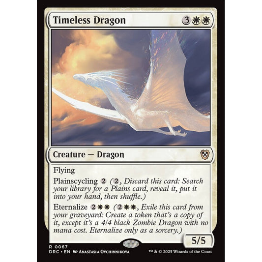 Timeless Dragon, 67, rare, Magic: The Gathering, Aetherdrift Commander