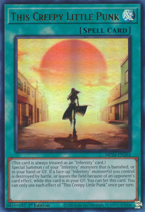 This Creepy Little Punk MP24-EN262 Ultra Ultra Rare Yu-Gi-Oh 25th Anniversary Tin: Dueling Mirrors in Art