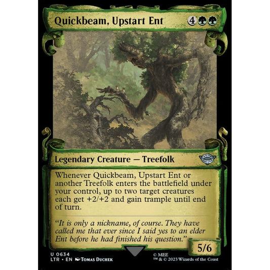 Quickbeam, Upstart Ent, uncommon, 634, Magic the Gathering, The Lord of the Rings: Tales of Middle-earth
