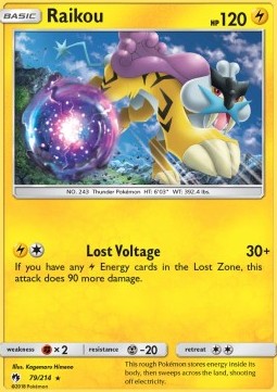 Raikou - Lost Thunder (Rare) [LOT-79]