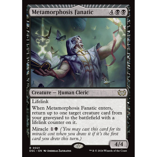 Metamorphosis Fanatic, 21, rare, Magic: The Gathering, Duskmourn: House of Horror