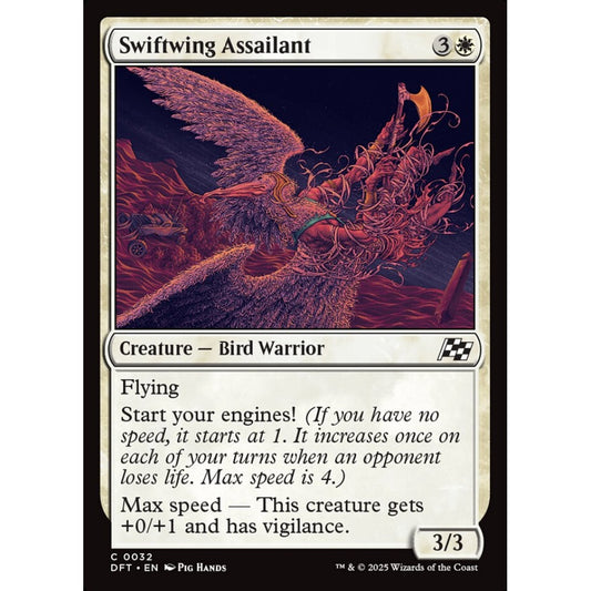 Swiftwing Assailant, 32, common, Magic: The Gathering, Aetherdrift