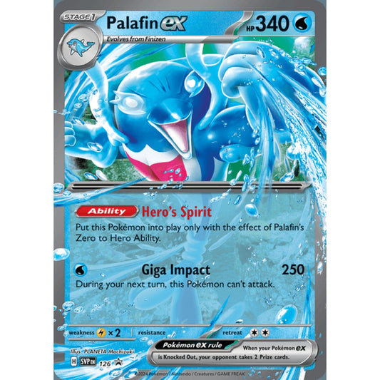 Palafin ex Black Star Promo 126 Pokemon Card Game Scarlet & Violet Promos