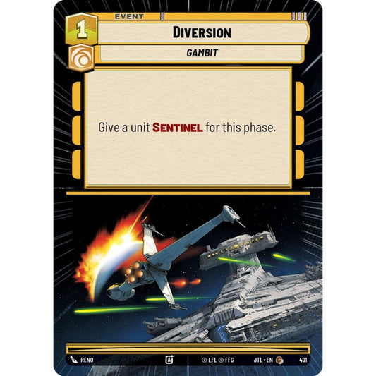 Diversion, C, JTL 491) Hyperspace, Star Wars Unlimited