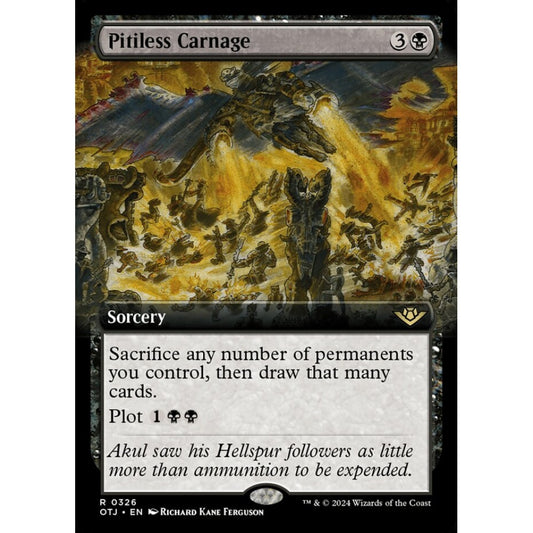 Pitiless Carnage, 326, rare, Magic: The Gathering, Outlaws of Thunder Junction