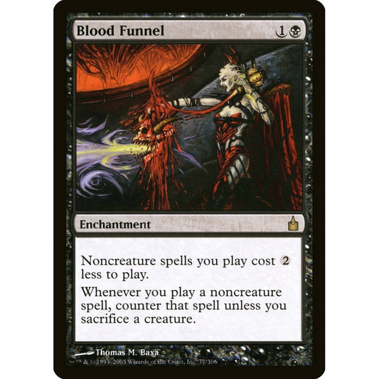 Blood Funnel rare 77 Magic the Gathering Ravnica: City of Guilds