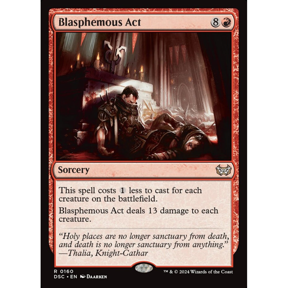 Blasphemous Act, 160, rare, Magic: The Gathering, Duskmourn: House of Horror