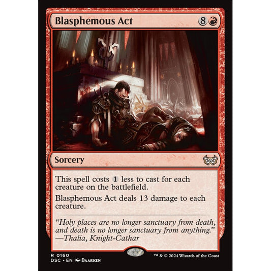 Blasphemous Act, 160, rare, Magic: The Gathering, Duskmourn: House of Horror