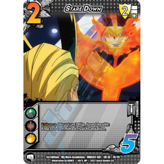 Stare Down, 16/18, XR-SE, UniVersus, MHA03 Heroes Clash