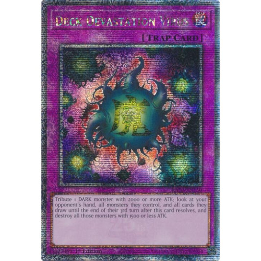 Deck Devastation Virus (Quarter Century Secret Rare) RA03-EN150 QCR Yu-Gi-Oh Quarter Century Bonanza