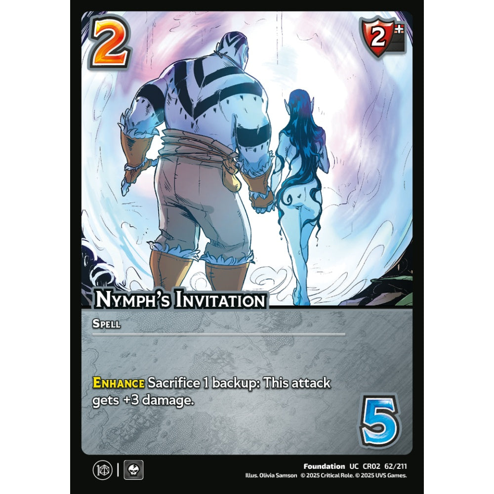 Nymph's Invitation, 62/211, CR02, Universus, Critical Role: Heroes Of Exandria, Foundation, UC