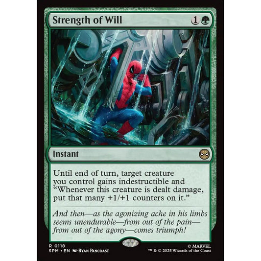 Strength of Will rare 118 Magic the Gathering Marvel's Spider-Man