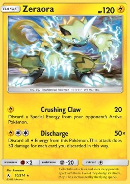 Zeraora - Unbroken Bonds (Rare) [UNB-60]