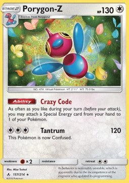 Porygon-Z - Unbroken Bonds (Holo Rare) [UNB-157]