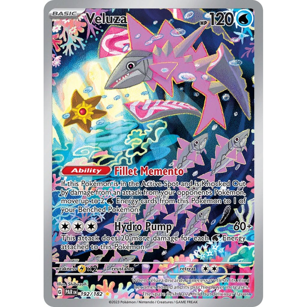 Veluza Illustration Rare 192/182 Pokemon Card Game Paradox Rift