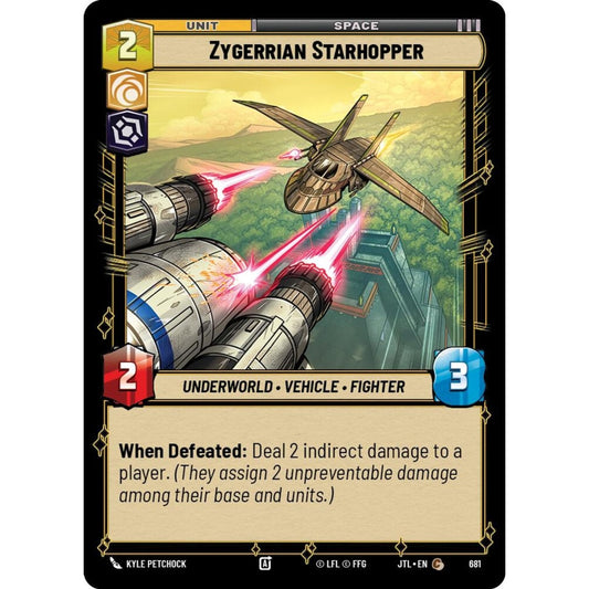 Zygerrian Starhopper, C, JTL 681) Foil, Star Wars Unlimited