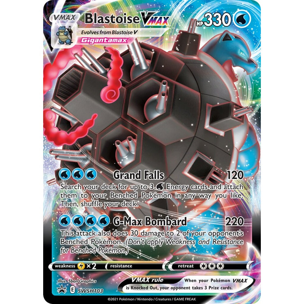 Blastoise VMAX Promo SWSH103 Pokemon Card Game Sword & Shield Promos