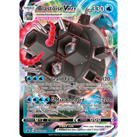 Blastoise VMAX Promo SWSH103 Pokemon Card Game Sword & Shield Promos