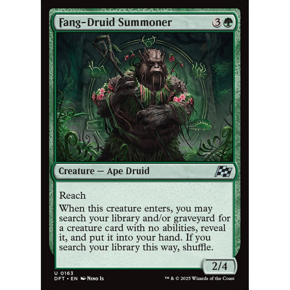 Fang-Druid Summoner, 163, uncommon, Magic: The Gathering, Aetherdrift