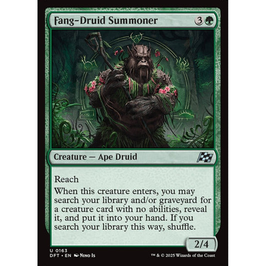 Fang-Druid Summoner, 163, uncommon, Magic: The Gathering, Aetherdrift