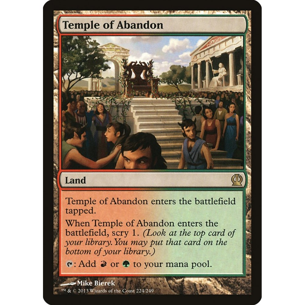 Temple of Abandon rare 224 Magic the Gathering Theros