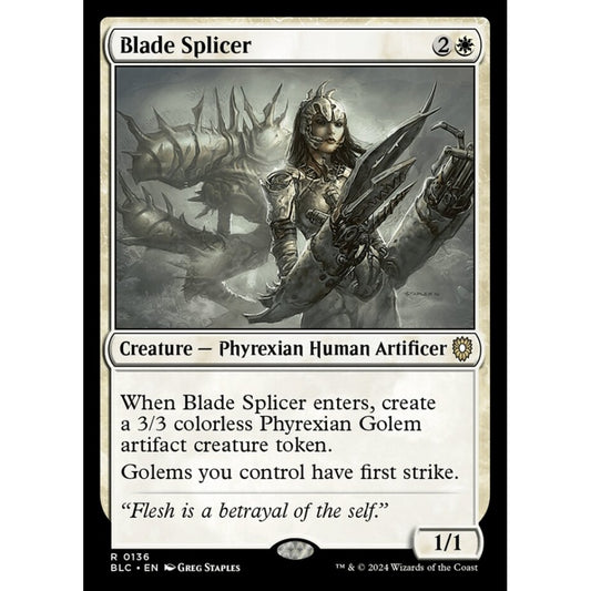 Blade Splicer, 136, rare, Magic: The Gathering, Bloomburrow