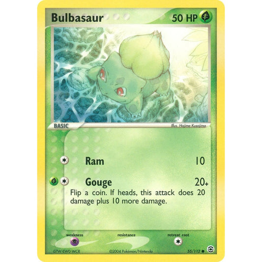 Bulbasaur Common 55/112 Pokemon Card Game EX FireRed & LeafGreen