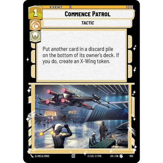 Commence Patrol, U, JTL 703) Foil, Star Wars Unlimited