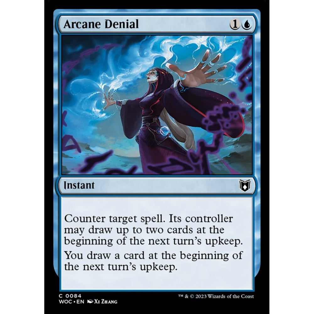 Arcane Denial, common, 84, Magic the Gathering, Wilds of Eldraine Commander