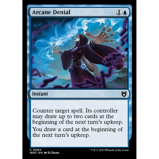 Arcane Denial, common, 84, Magic the Gathering, Wilds of Eldraine Commander
