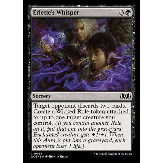 Eriette's Whisper, common, 88, Magic the Gathering, Wilds of Eldraine