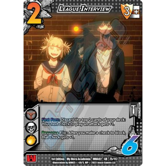 League Interview, 75/117, XR, UniVersus, MHA02 Crimson Rampage