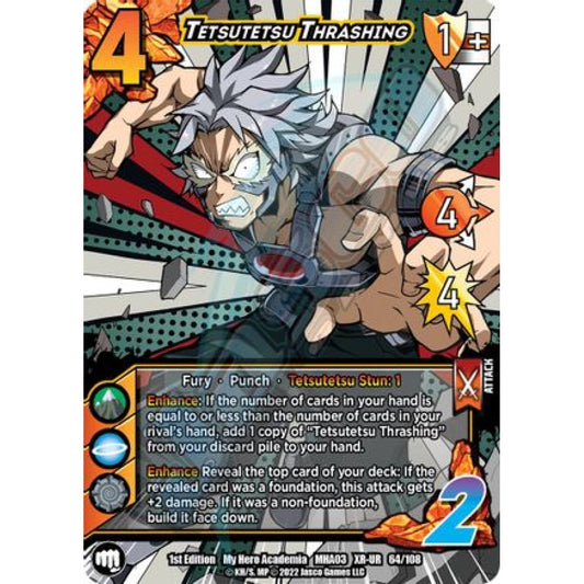 Tetsutetsu Thrashing, 64/108, XR-UR, UniVersus, MHA03 Heroes Clash